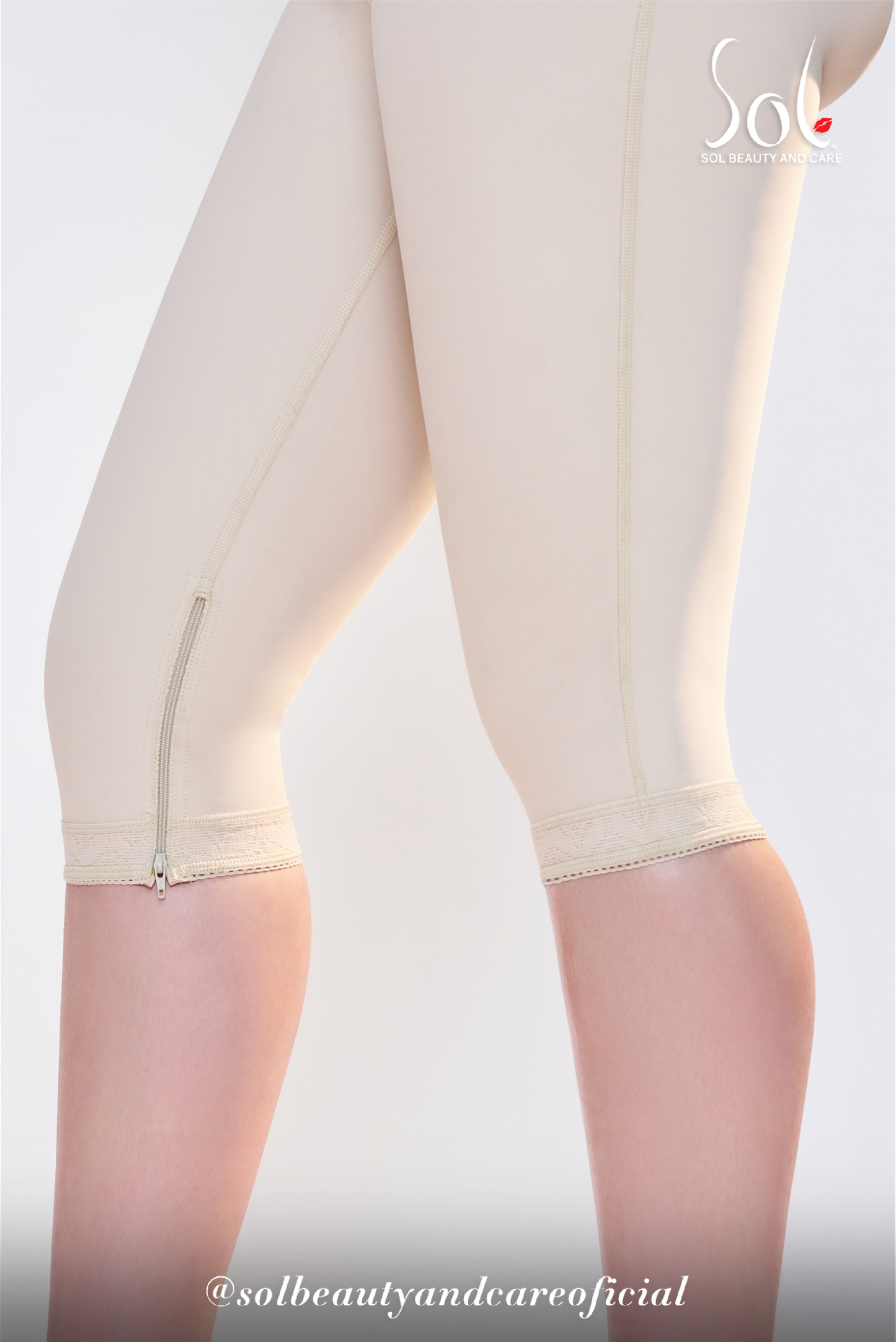 Short Sirena Invisible Talle Alto a la Rodilla con Cierre