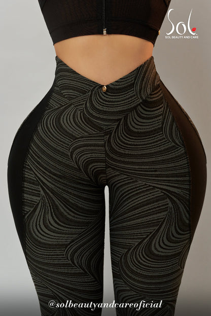 Set Anticelulítico (Relieve) - Negro/Gris