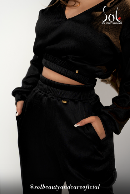Set de Jogger Snoly - Negro