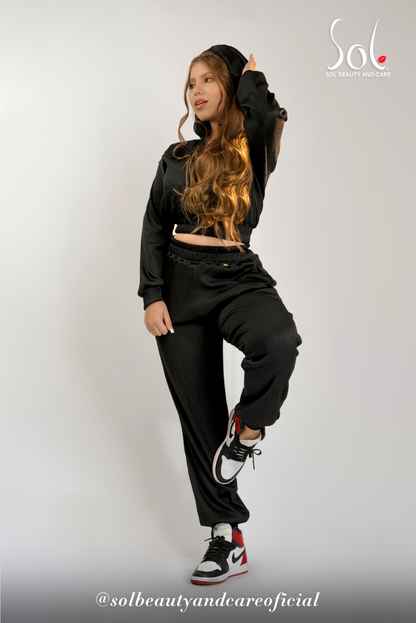 Set de Jogger Snoly - Negro