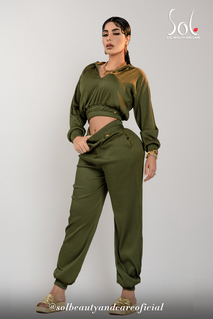 Set de Jogger Snoly - Olivo
