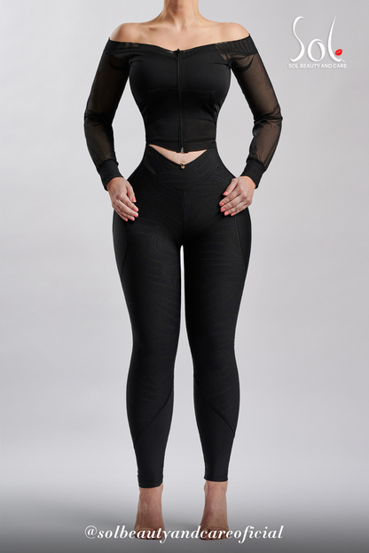 Set Anticelulítico con Scrunch Camila - Negro