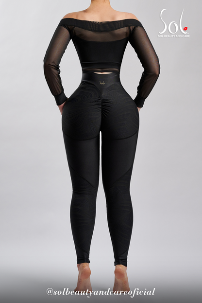 Set Anticelulítico con Scrunch Camila - Negro